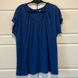 JCPenney Blue Lightweight Short Sleeve T Shirt